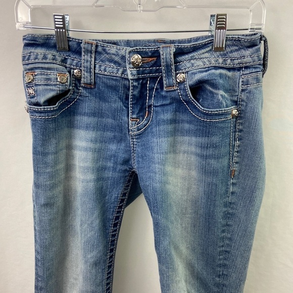 Miss Womens Jeans Mid Rise Cuffed Capri 26 Capris - Picture 2 of 10